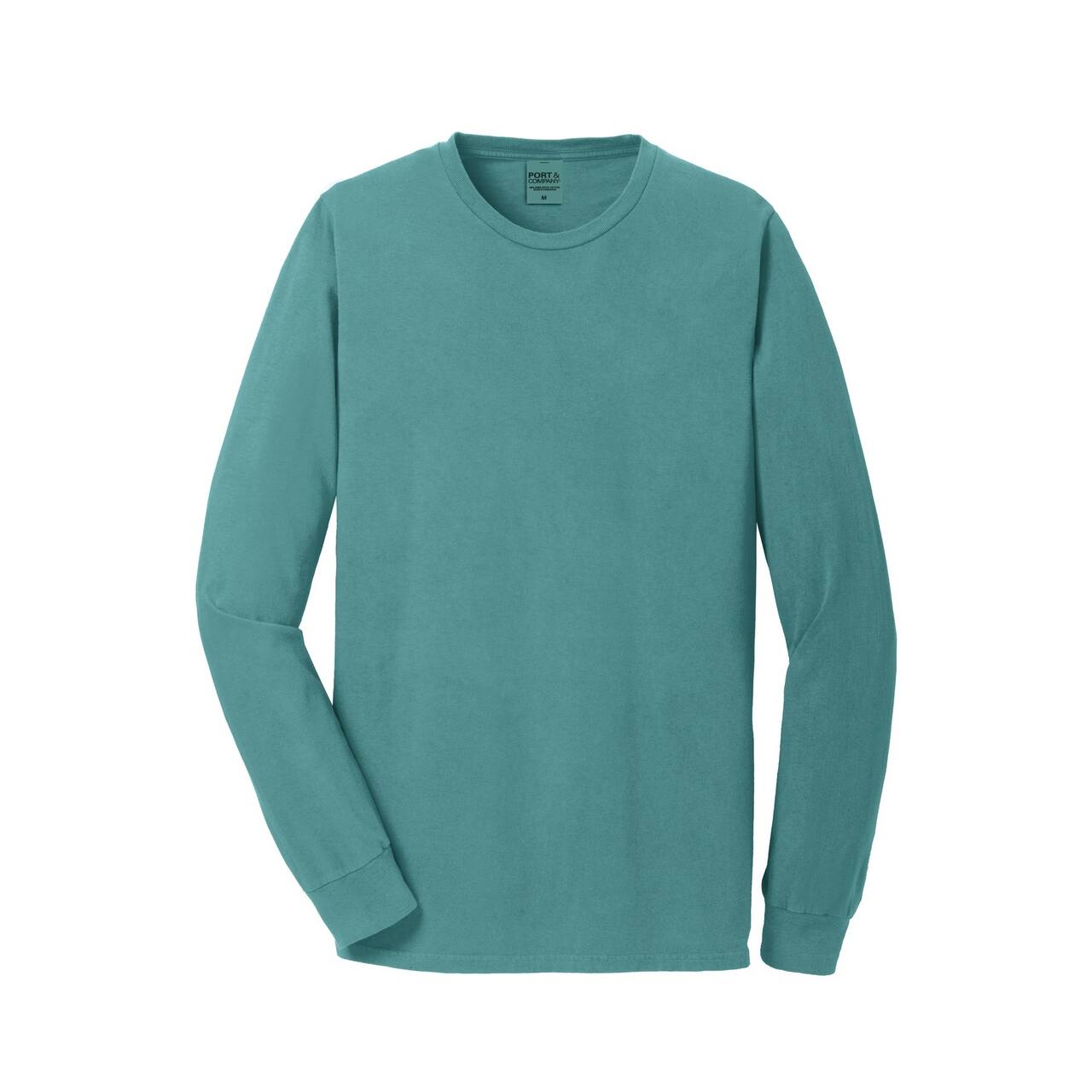 Port & Company® Beach Wash® Colors Garment-Dyed Long Sleeve Tee
